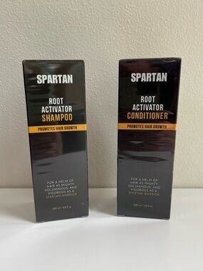 SPARTAN Root Activating Shampoo + Conditioner Men’s Hair Growth NIB Loss & Thin